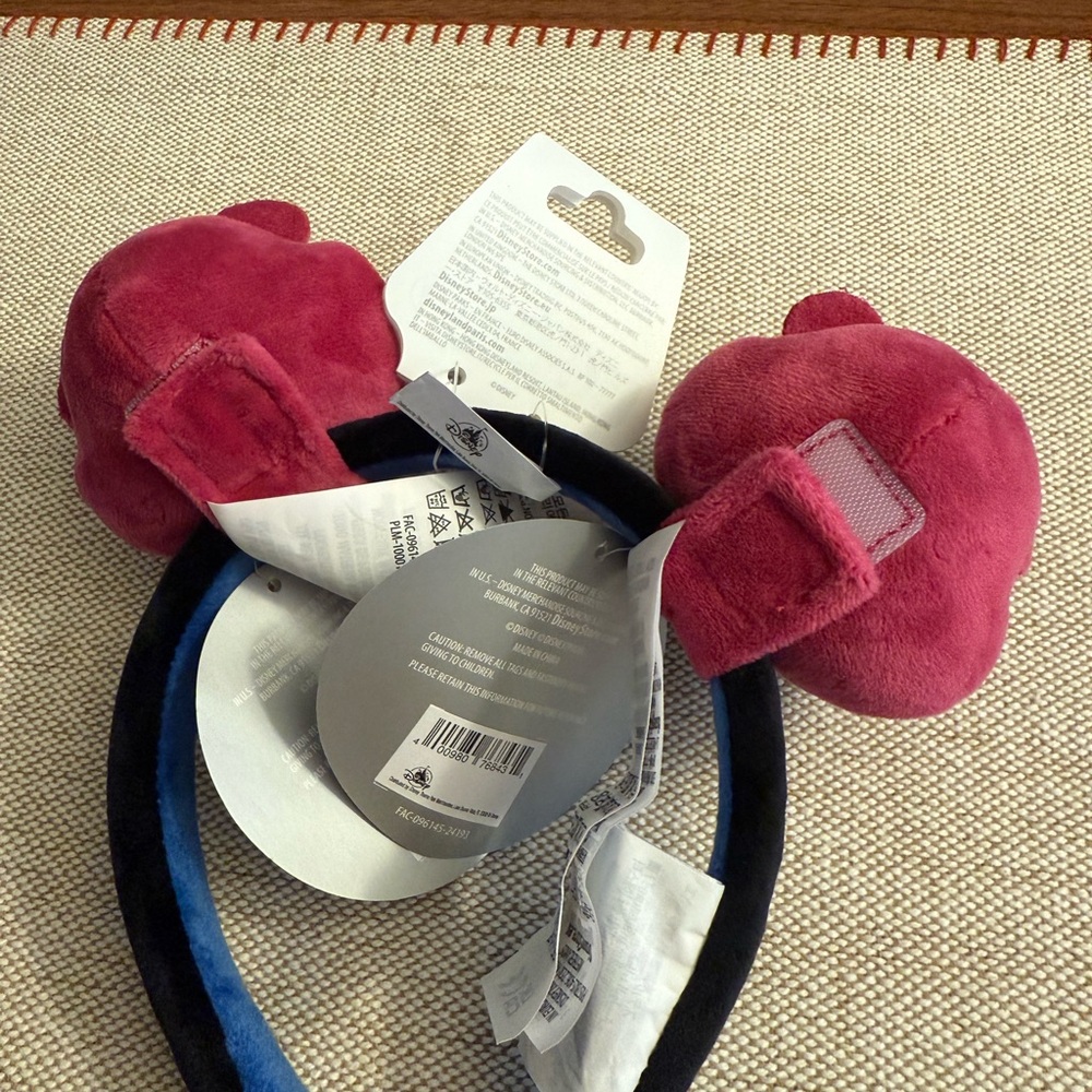 Toy Story Lotso Bear Disney Plush Mickey Ears Headband NWT - Picture 4 of 5